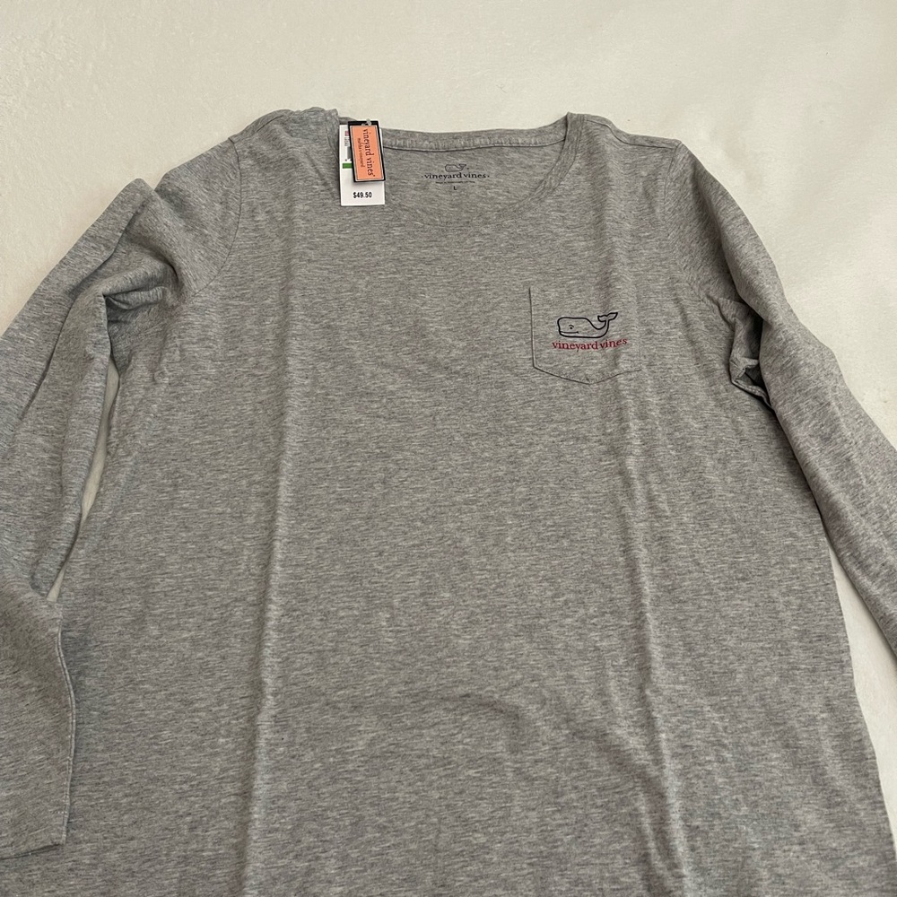 Vineyard Vines Grey Long Sleeve Size Large